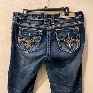 Rock Revival Straight Cut Jeans Dark Blue